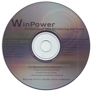 Altervac. Software de Comunicaciones UPS/SAI: CD WinPower
